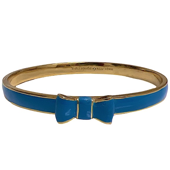 KATE SPADE • Blue Take A Bow Bangle Stacking Layering Bracelet - Picture 1 of 5